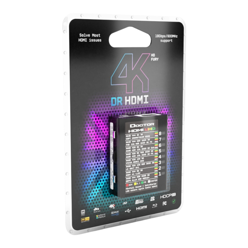 Verpackung des Dr HDMI 4K, Vorderseite