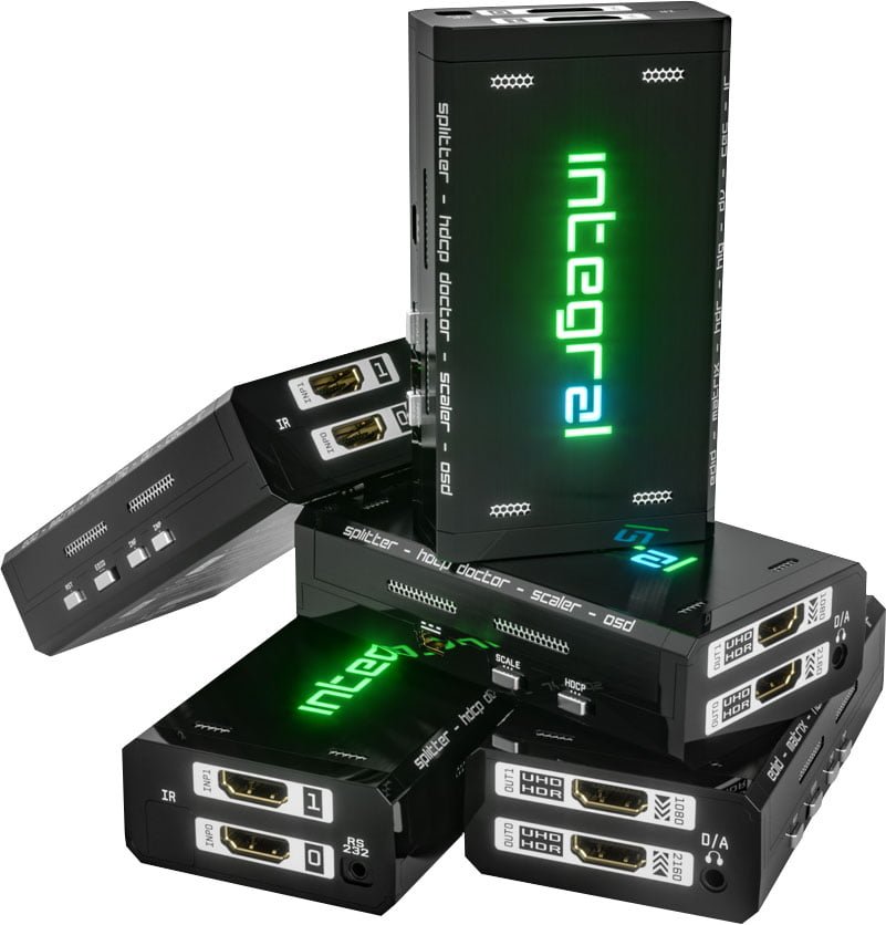 Mehrere HDfury Integral 2 Geräte nebeneinander