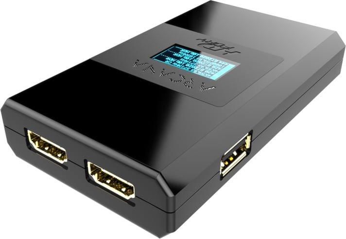 HDfury Arcana eARC Adapter - Vorderansicht mit OLED-Display